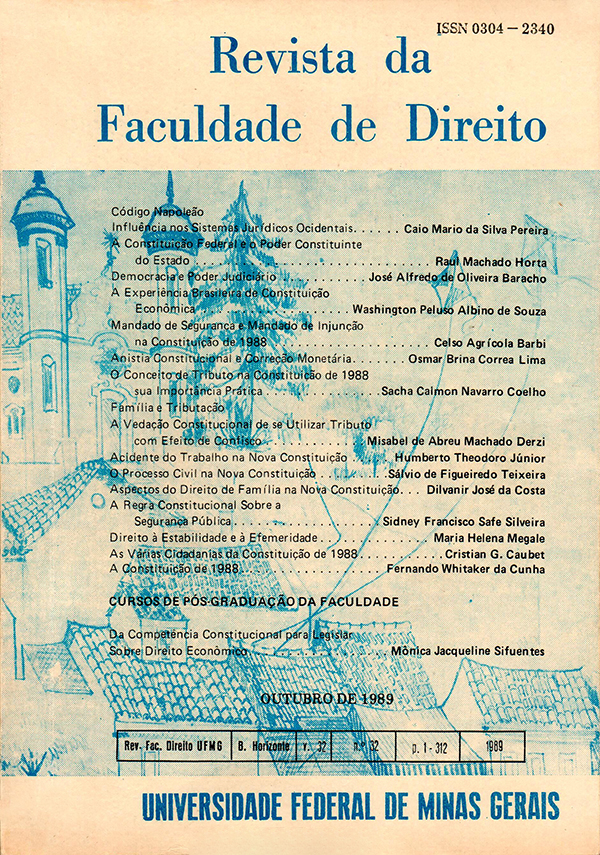 n. 35 (1995)  REVISTA DA FACULDADE DE DIREITO DA UFMG