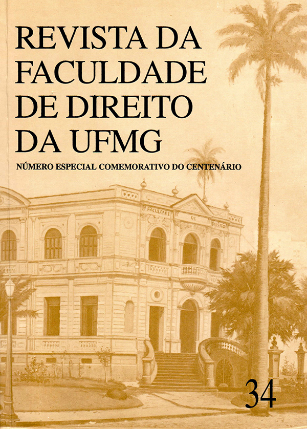 n. 35 (1995)  REVISTA DA FACULDADE DE DIREITO DA UFMG