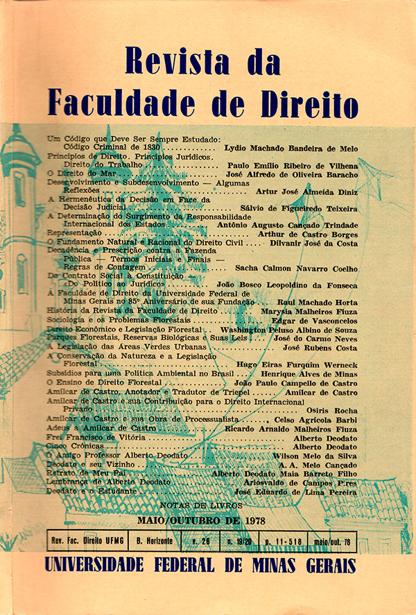 Revista da Faculdade de Direito da UFMG